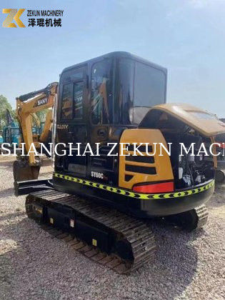 6T Использованный экскаватор Sany SY60C с гидравлическим цилиндром оригинальный мини экскаватор