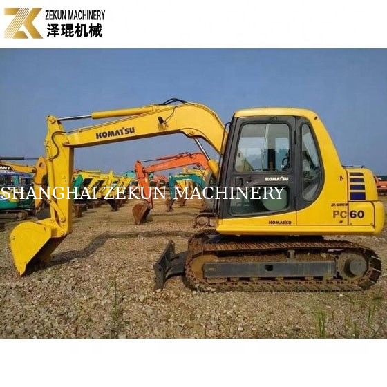 6200 кг масса машины использованный коммацу PC60-7 экскаватор из Японии оригинальный гидравлический насос