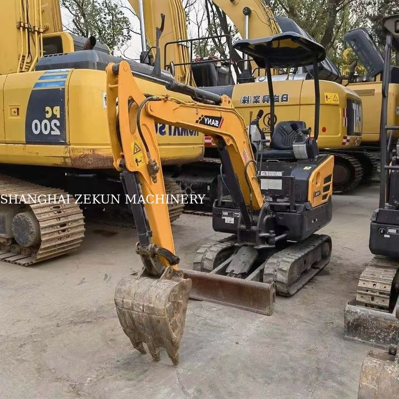 10.3KW Sany SY16C 1,6 тонны мини экскаватор с резиновой шиной и оригинальным гидравлическим насосом