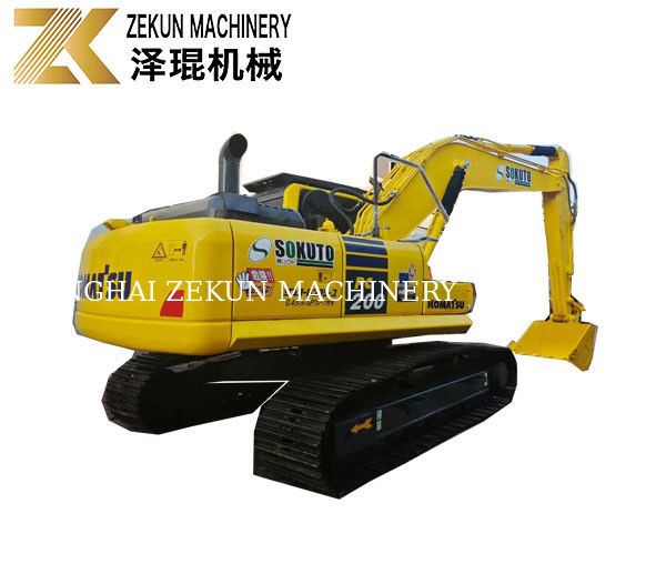 Низкое рабочее время 2001-4000 Komatsu PC200-8 Использованный экскаватор с ползучей ручкой в хорошем состоянии