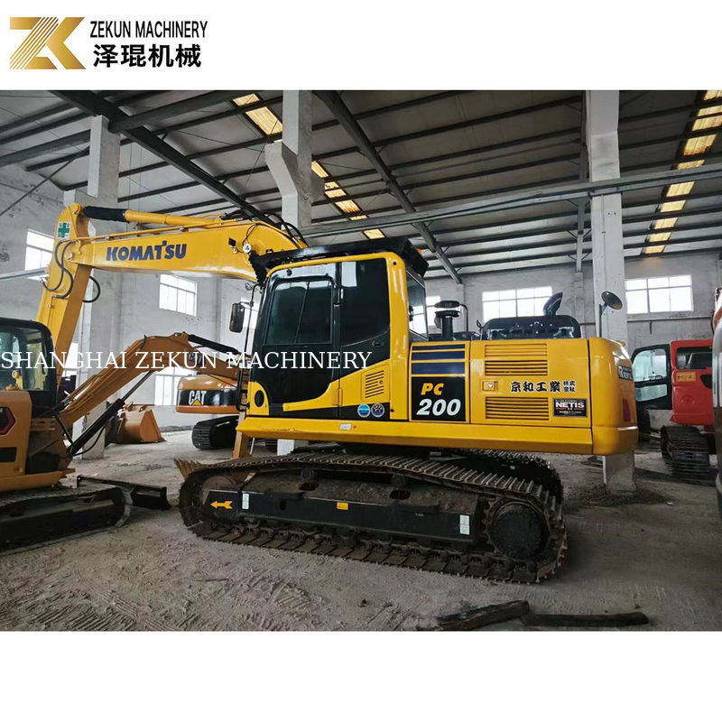 Низкое рабочее время 2001-4000 Komatsu PC200-8 Использованный экскаватор с ползучей ручкой в хорошем состоянии
