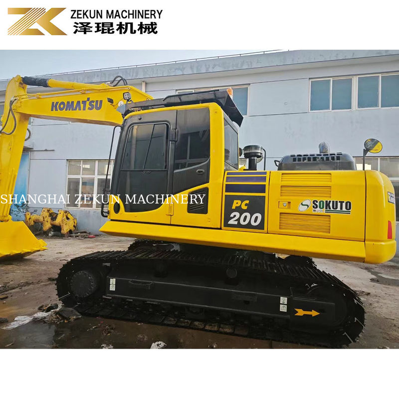 Низкое рабочее время 2001-4000 Komatsu PC200-8 Использованный экскаватор с ползучей ручкой в хорошем состоянии