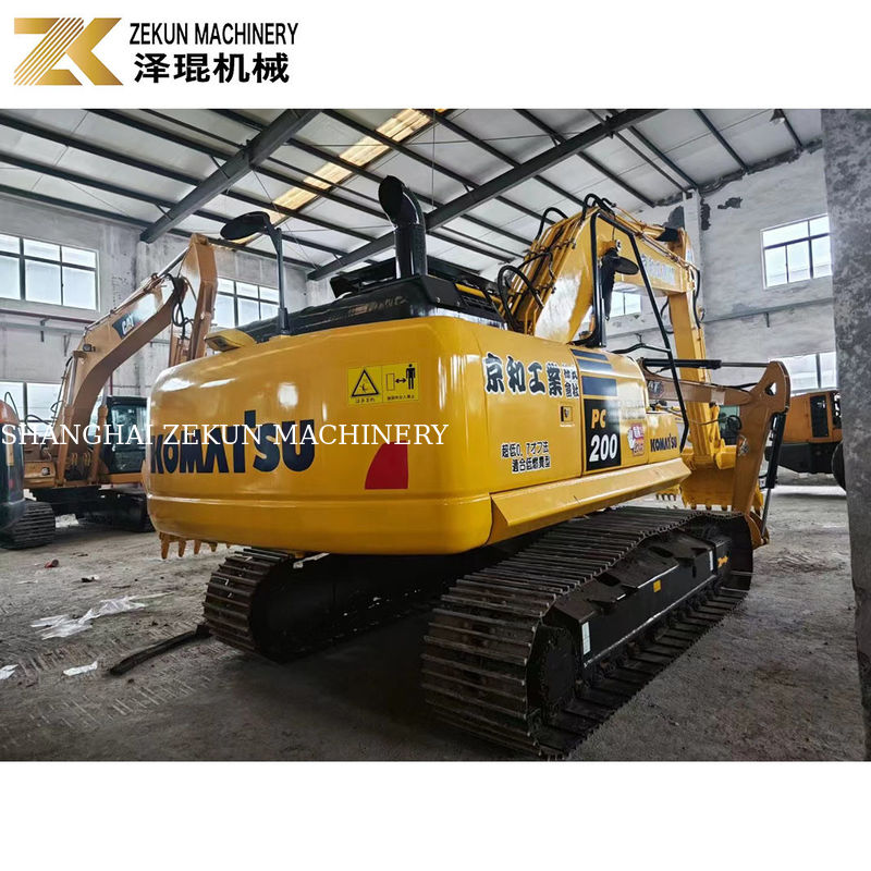 Низкое рабочее время 2001-4000 Komatsu PC200-8 Использованный экскаватор с ползучей ручкой в хорошем состоянии