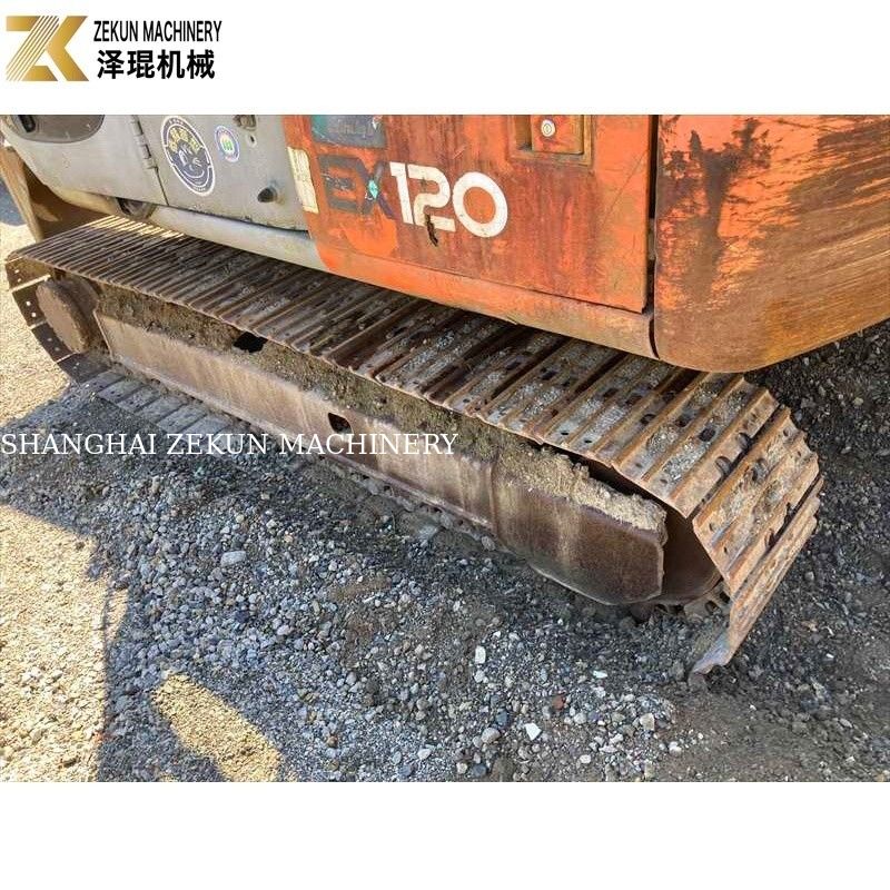 Оригинальный цвет 12тонный экскаватор Хитачи EX 120 EX120-5 с двигателем ISUZU мощностью 60,5 кВт