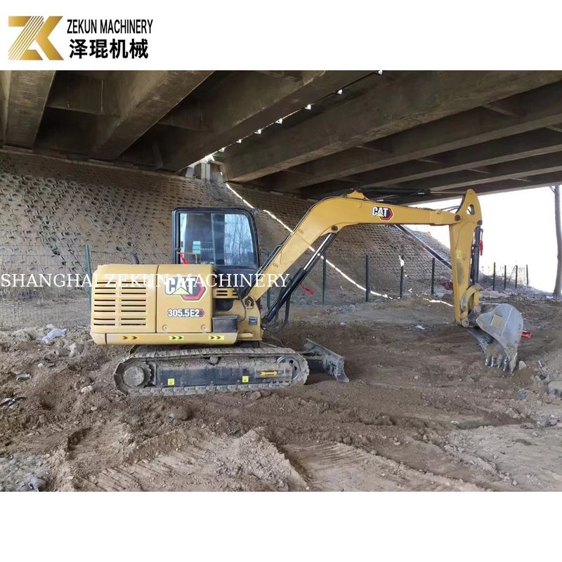 CAT 305.5E Использованный мини-экскаватор 5,5 тонн оригинальная краска двигатель CAT