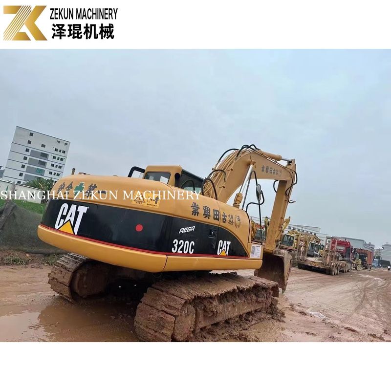 110 кВт Тяжелое оборудование Использованный экскаватор CAT320 Гусеница 320C Рабочие часы 4001-6000