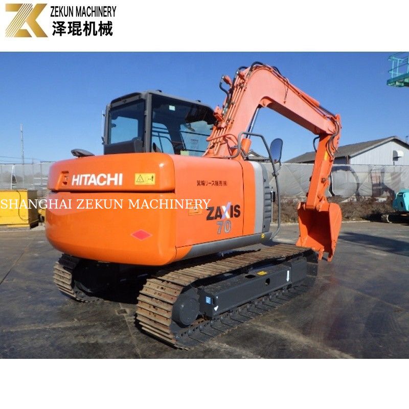 Маленький мини 7тонный экскаватор Hitachi Zaxis 70 Crawler Excavator ZX70 с рабочими часами 2001-4000