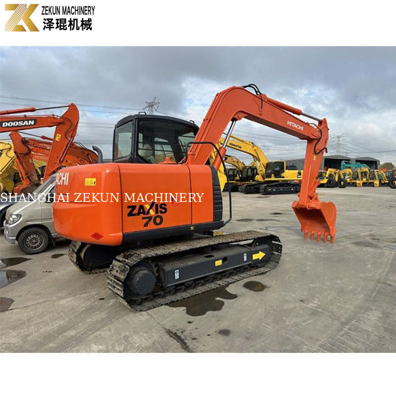 Использованный экскаватор Hitachi ZX70 с двигателем ISUZU и оригинальным гидравлическим насосом в Японии