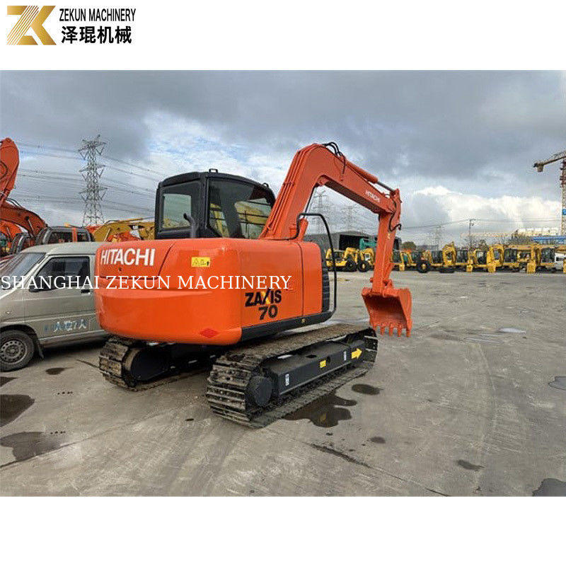 Использованный экскаватор Hitachi ZX70 с двигателем ISUZU и оригинальным гидравлическим насосом в Японии