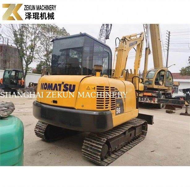 Komatsu PC56-7 мини экскаватор с рабочей массой 5 тонн и прочным дизельным двигателем