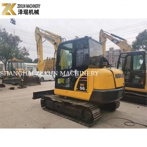 Komatsu PC56-7 мини экскаватор с рабочей массой 5 тонн и прочным дизельным двигателем