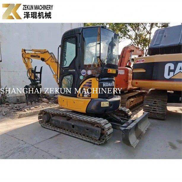 3.5 тонны мини использованный экскаватор KOMATSU PC35MR-5 с 2016 года с гидравлической кавальской машиной