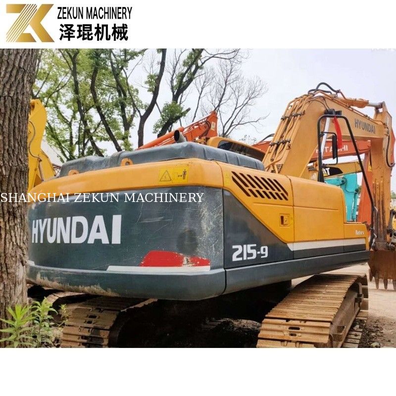 21 тонны подержанный экскаватор Hyundai 215 R215-9 Вторая рука экскаваторы с оригинальным насосом