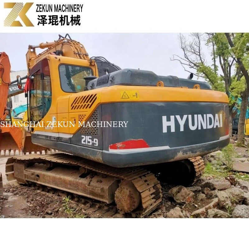 21 тонны подержанный экскаватор Hyundai 215 R215-9 Вторая рука экскаваторы с оригинальным насосом