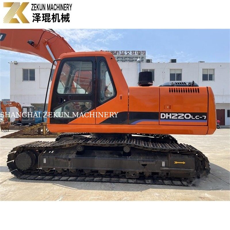 Использованный земляник 22 тонны Доусан 220 экскаватор DH220LC-7 двигатель 21400 К