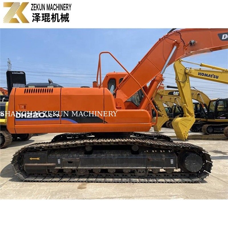 Использованный земляник 22 тонны Доусан 220 экскаватор DH220LC-7 двигатель 21400 К