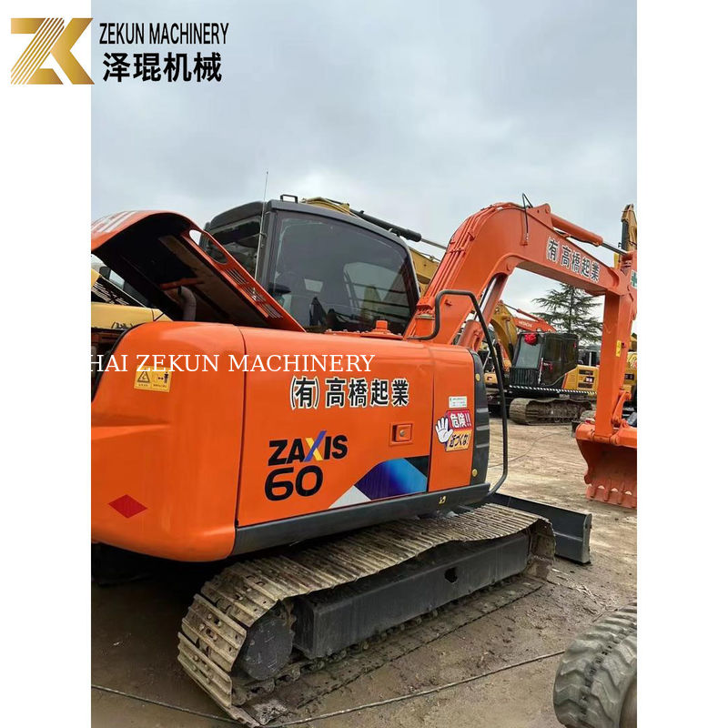 HITACHI ZX 60 6 тонны мини подержанный гидравлический экскаватор с вместимостью 0.22 м3