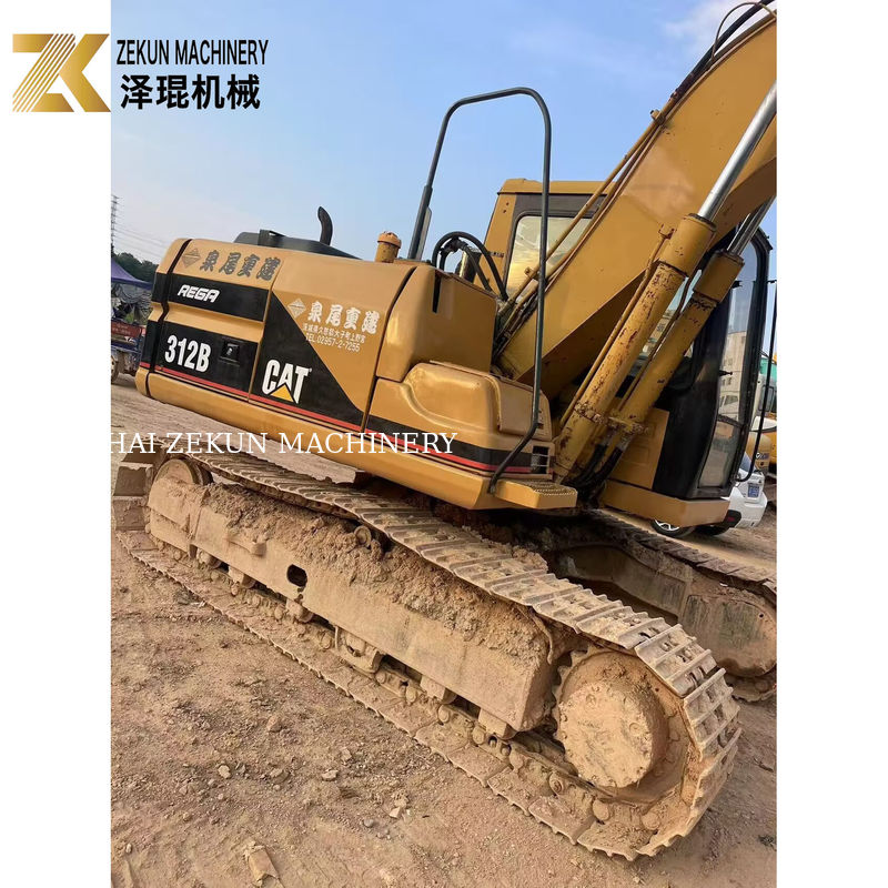 2000 год Cat 312B Использованный экскаватор с ползучей ручкой 12 тонн 63 кВт Подержанный экскаватор