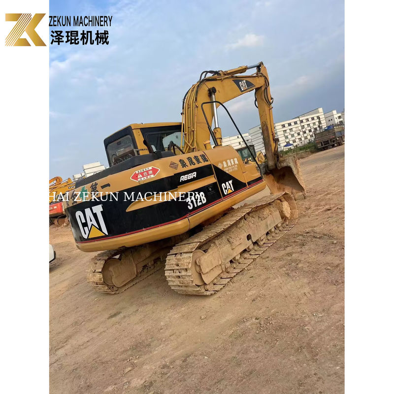 2000 год Cat 312B Использованный экскаватор с ползучей ручкой 12 тонн 63 кВт Подержанный экскаватор