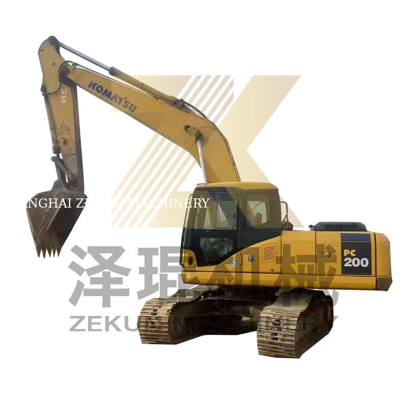 0.8м3 вместимость ведра Использованный экскаватор Komatsu PC200-7 с другим гидравлическим цилиндром