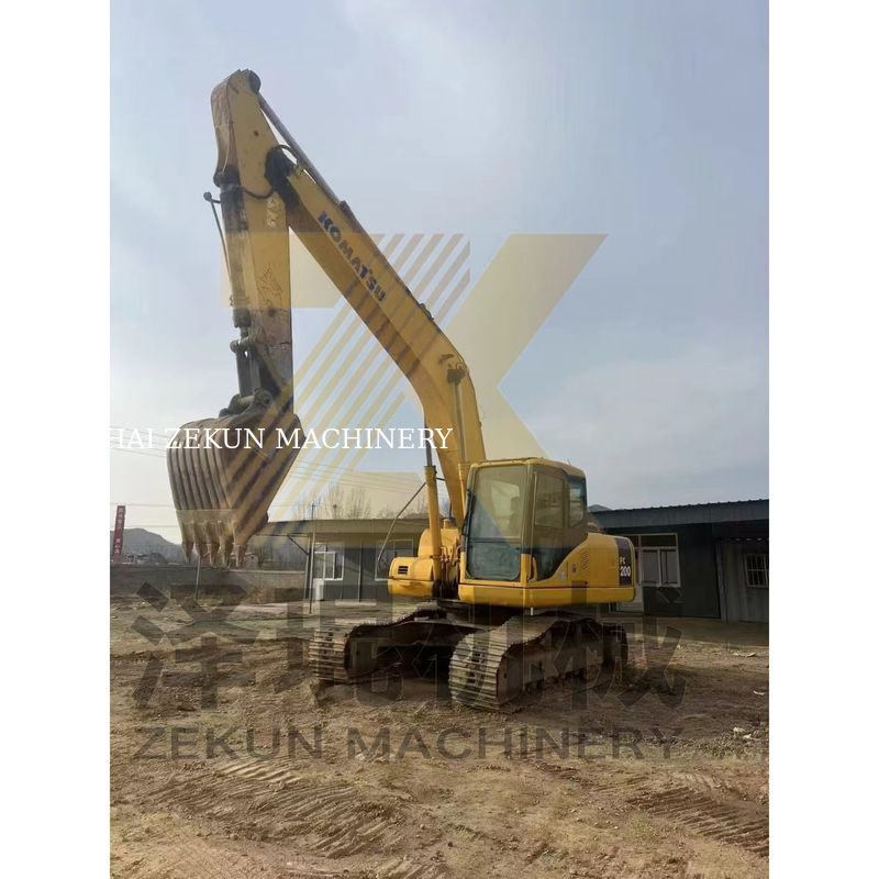 0.8м3 вместимость ведра Использованный экскаватор Komatsu PC200-7 с другим гидравлическим цилиндром