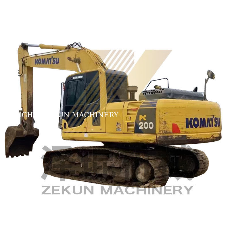 Подержанный PC200-7 Komatsu PC200-7 Crawler Digger в Шанхае PC-200-8M0 2019