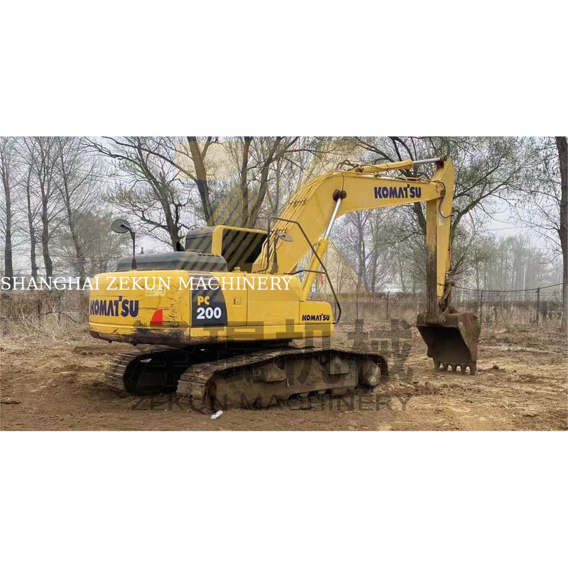 Подержанный PC200-7 Komatsu PC200-7 Crawler Digger в Шанхае PC-200-8M0 2019