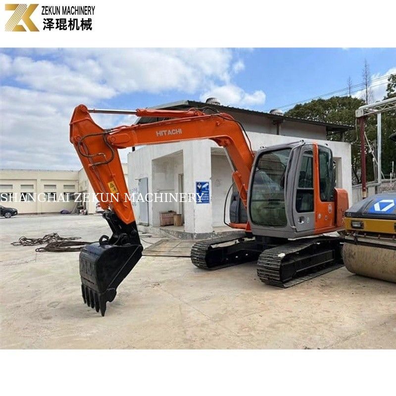 Использованный экскаватор Hitachi ZX70 с оригинальным гидравлическим насосом и рабочими часами 2001-4000