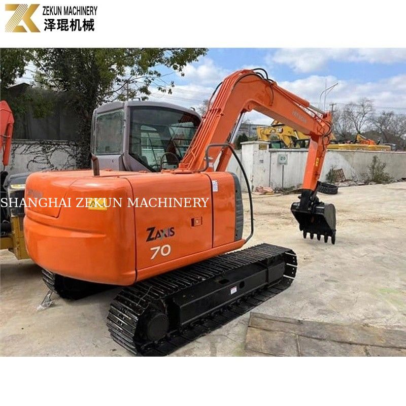 Использованный экскаватор Hitachi ZX70 с оригинальным гидравлическим насосом и рабочими часами 2001-4000