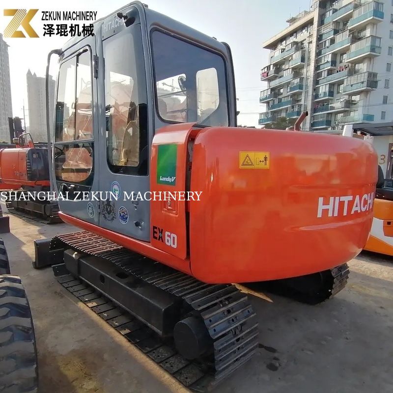 Хитачи EX60 Crawler экскаватор с двигателем Nissan Используется на рынке Японии Оригинал 2018