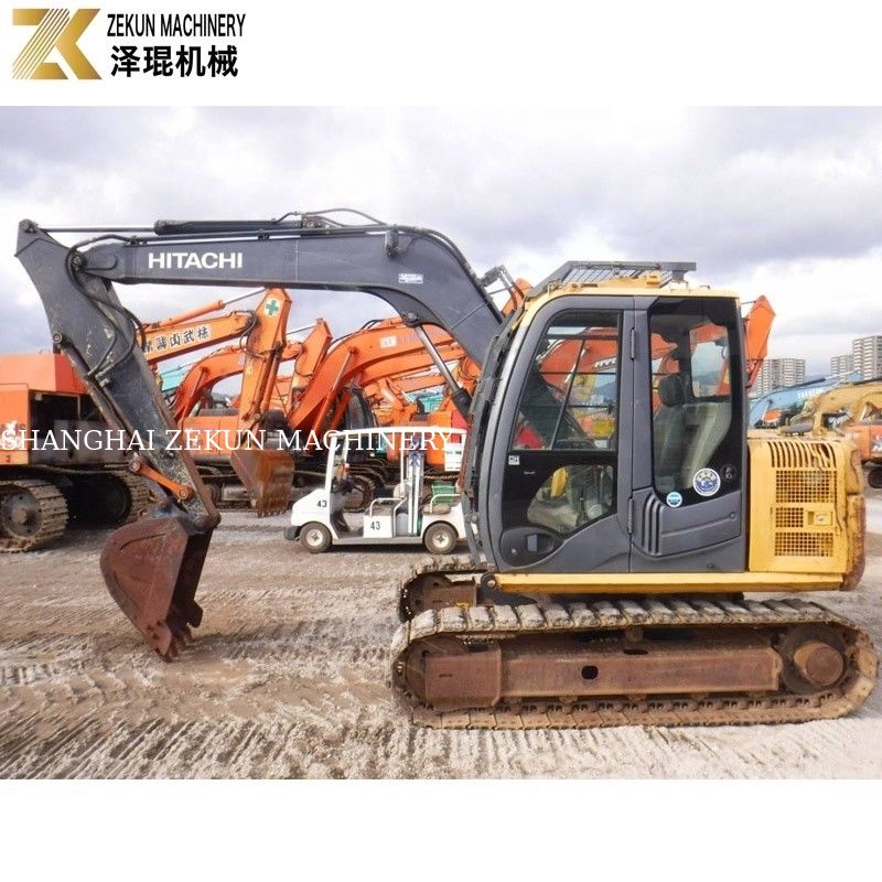 7200 кг Использованная Япония Мини 8 тонн Hitachi 80 экскаватор ZX80 с оригинальным гидравлическим насосом