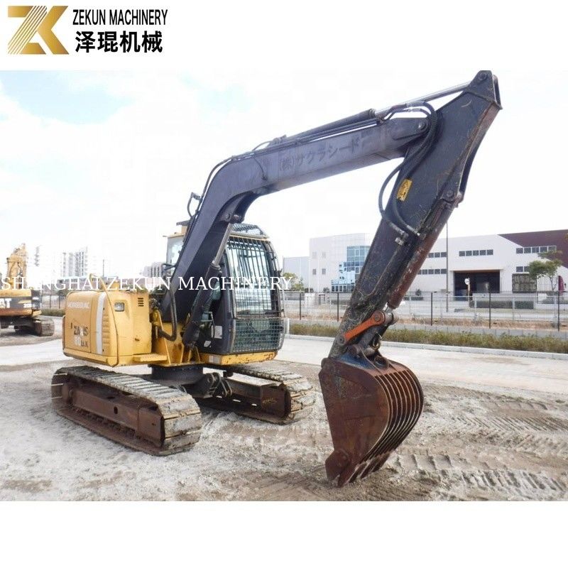 7200 кг Использованная Япония Мини 8 тонн Hitachi 80 экскаватор ZX80 с оригинальным гидравлическим насосом