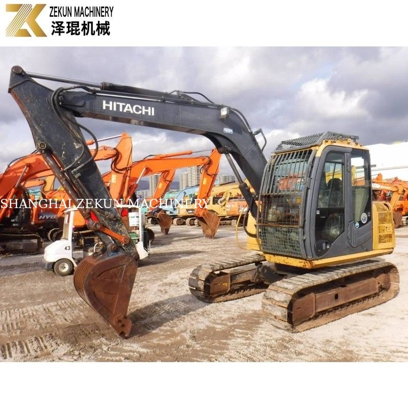 7200 кг Использованная Япония Мини 8 тонн Hitachi 80 экскаватор ZX80 с оригинальным гидравлическим насосом
