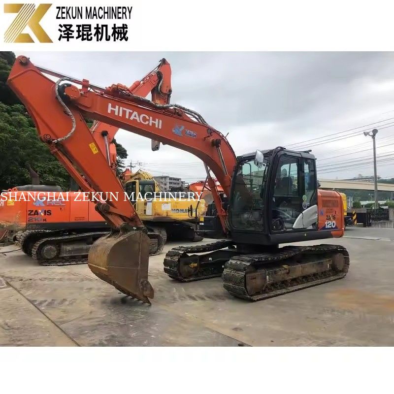 Экскаватор Hitachi ZX120-6 с оригинальным гидравлическим насосом и рабочей массой 12 тонн