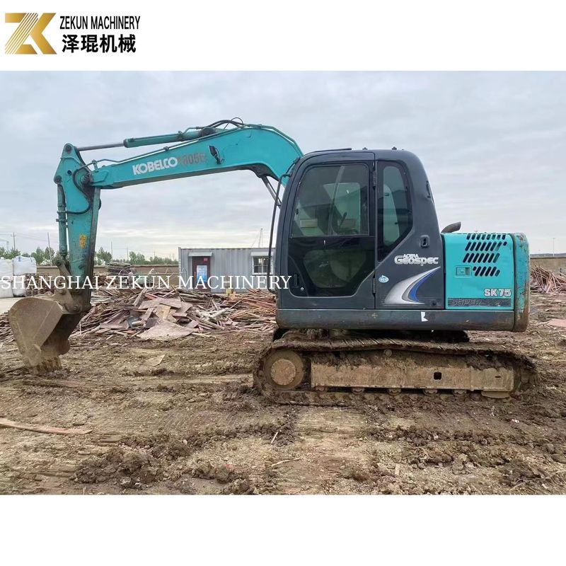 2017 Использованный Kobelco SK75-8 7,5 тонны японский экскаватор оригинальный дизайн