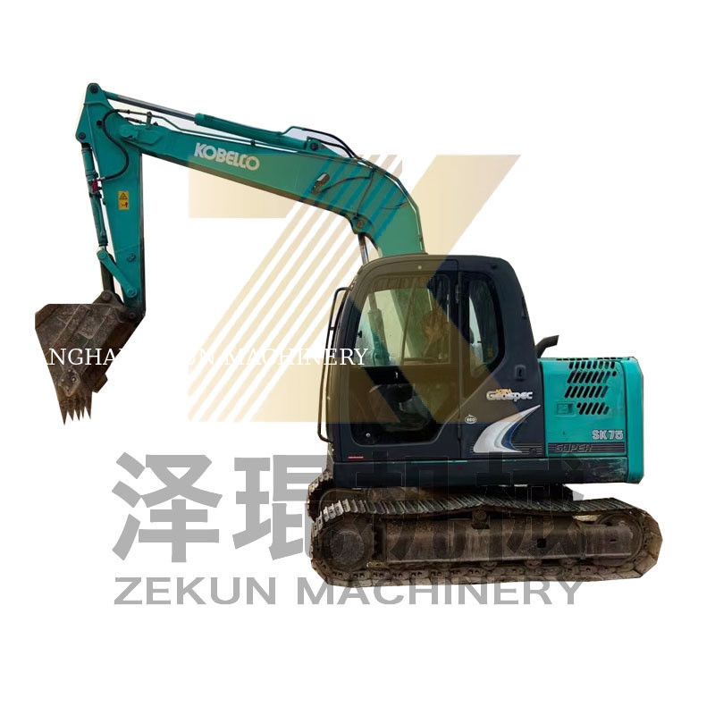 Использованный экскаватор Kobelco SK75-8 в отличном состоянии для продажи в Шанхае