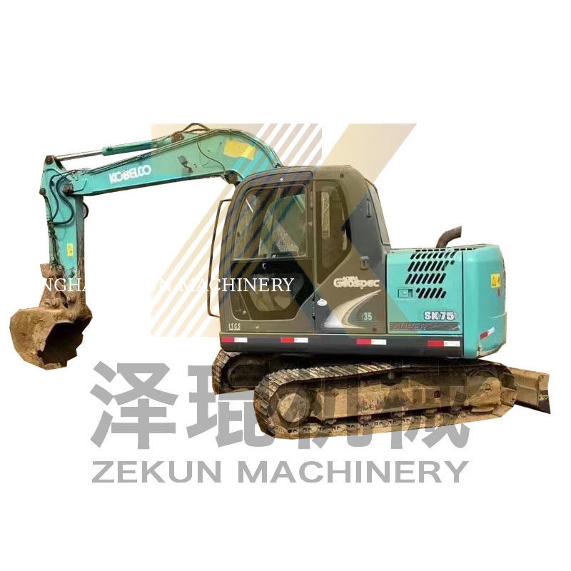 4001-6000 Рабочие часы Использованный экскаватор Kobelco SK75-8 SR для Шанхайских аукционов