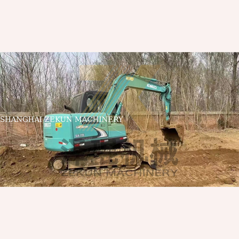 4001-6000 Рабочие часы Использованный экскаватор Kobelco SK75-8 SR для Шанхайских аукционов