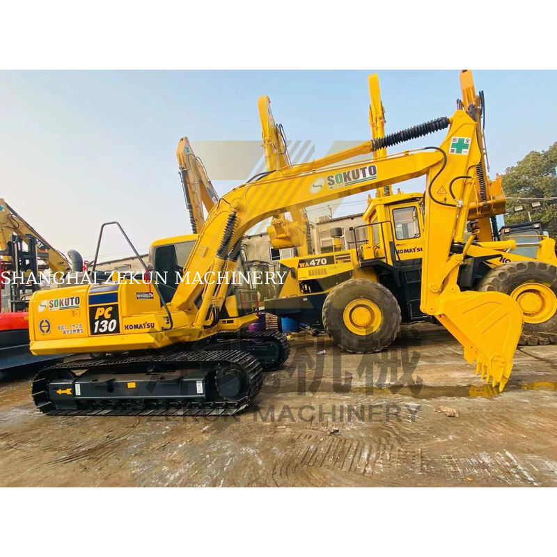 Подержанный экскаватор весом 13 тонн Komatsu PC130-7 Digger в Шанхае Гидравлический клапан Другие