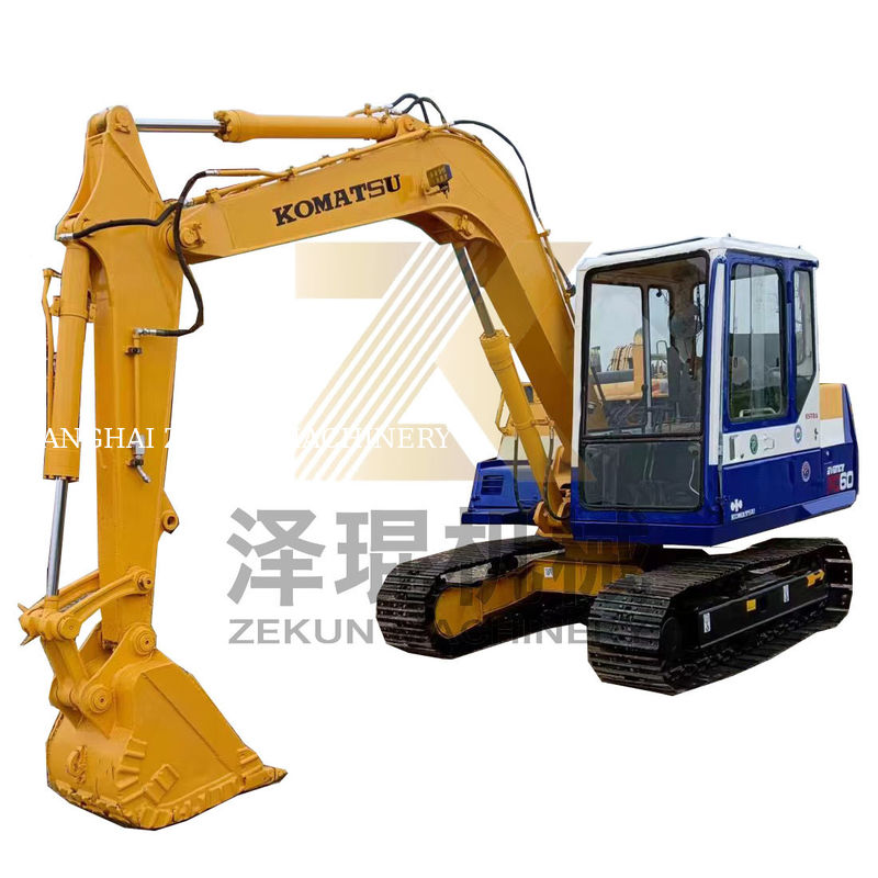 Использованный экскаватор Komatsu PC60-5 в хорошем состоянии с другим гидравлическим цилиндром и в 2022 году