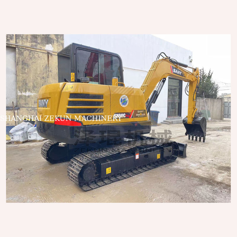 Использованный экскаватор Sany SY60C Pro 60C с отличными характеристиками и рабочими часами 0-2000