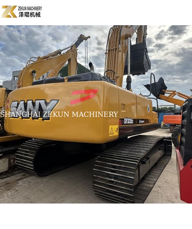 Sany 335 экскаватор с и в хорошем состоянии рабочее время 1690 емкость ведра 1,5 м3