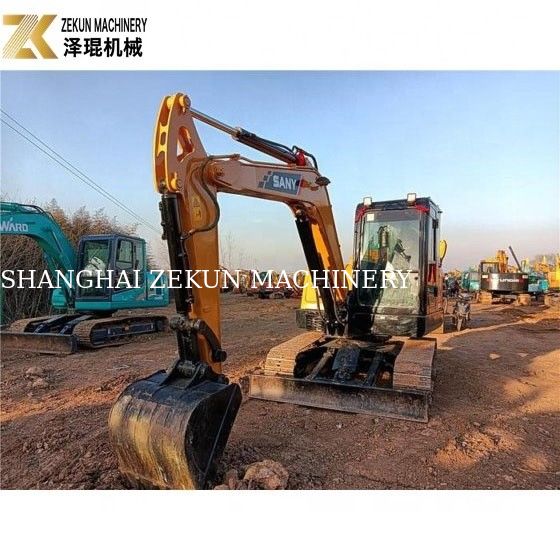 Использованный 6-тонный экскаватор Sany SY60C PRO с двигателем Sany и низкими часами