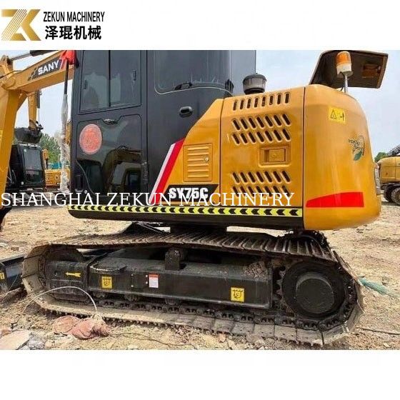 Использованный экскаватор Sany SY75 с емкостью в 0,28 м3 и 2001-4000 рабочих часов