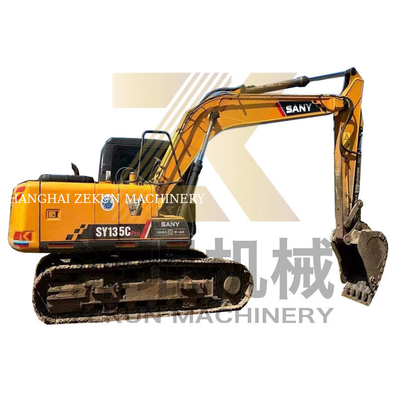 Sany SY135 Pro Crawler Excavator 0,6 м3 Вместимость ведра 2001-4000 Рабочие часы использованы