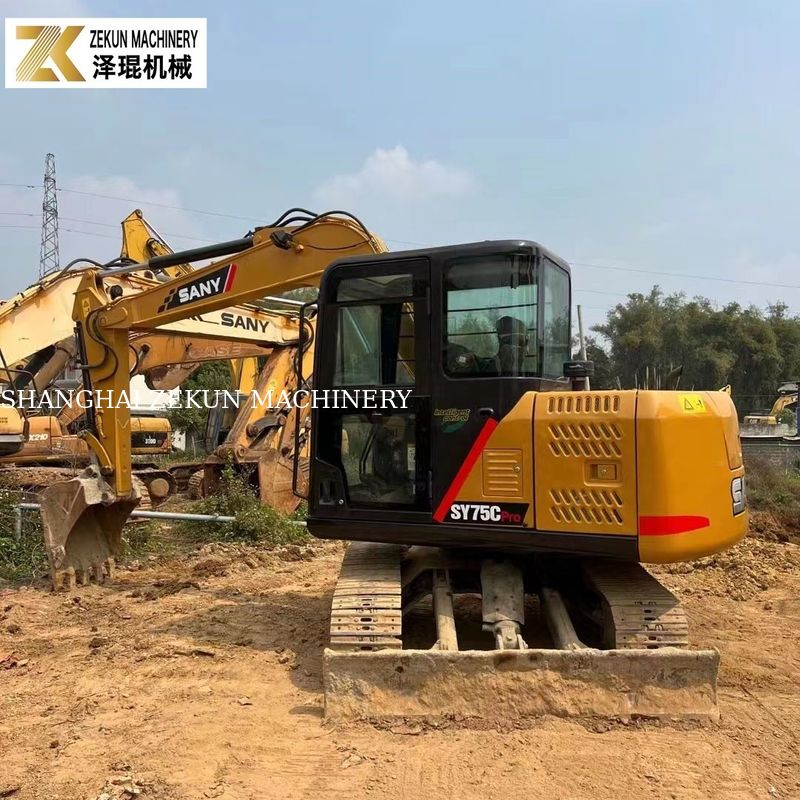 Используемый 7,5 тонны Sany 75C экскаватор SY75C-8 SY75C PRO для ваших строительных проектов