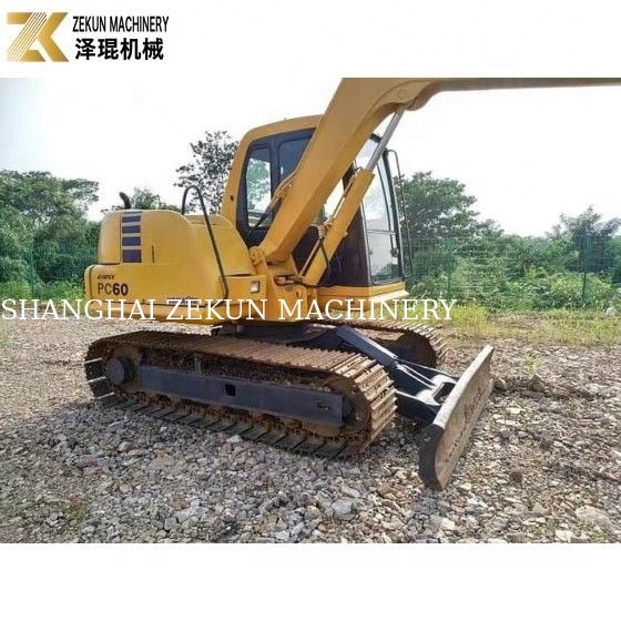 Подержанный экскаватор Komatsu PC60-7 оригинальный из Японии 2 тонны рабочая масса подержанный мини-кашильщик