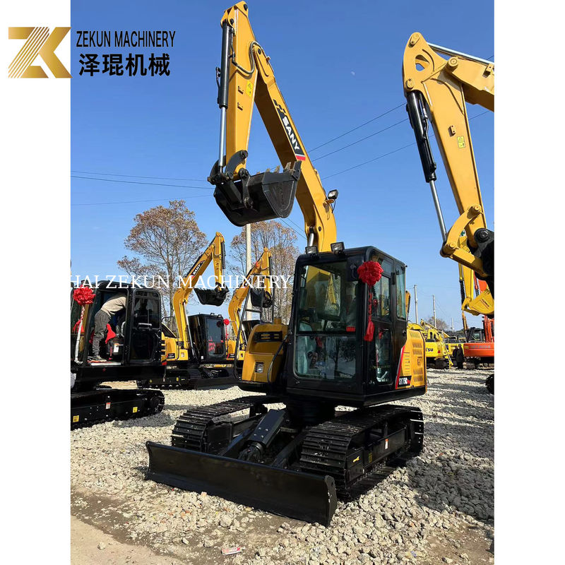 Использованный мини экскаватор Sany SY75C Pro 7,5T 0,28 м3 ведро гидравлический клапан