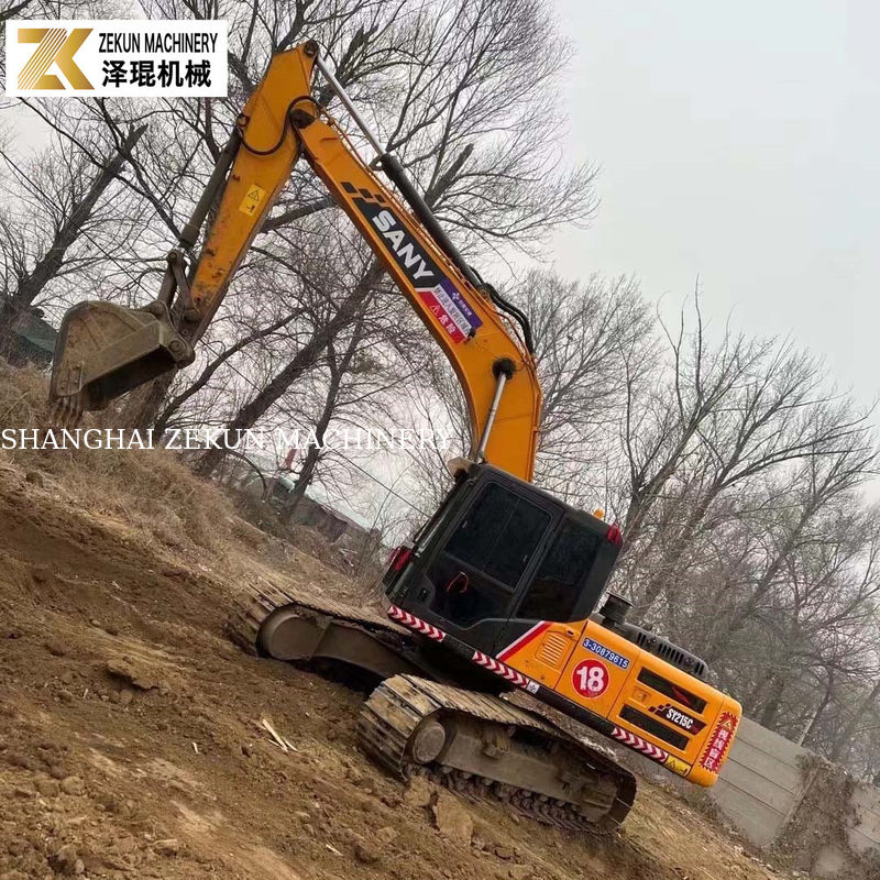 Использованный Sany SY215C Pro экскаватор средний размер полётник с 1.2M3 ведро