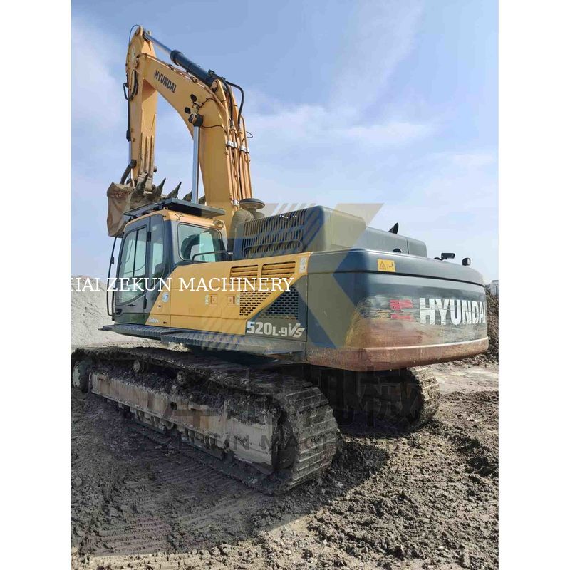 Подержанный экскаватор Hyundai 520-9VS мощностью 52 тонны с двигателем Cummins и оригинальным насосом